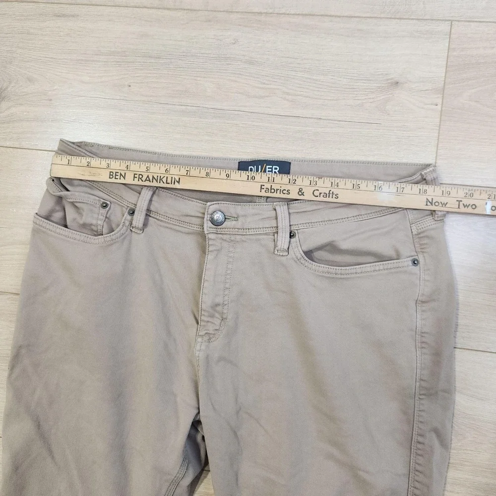 DU/ER N2X Relaxed Taper Pants Mens 38x30 Beige Chino Canvas Casual MFNR1002
